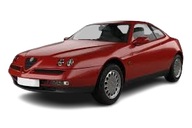 Alfa Romeo GTV – sportieve Italiaanse coupé uit 1995–2004 met scherp gelijnd design, dubbele koplampen en voorzien van mechanische of transpondersleutels met afstandsbediening.