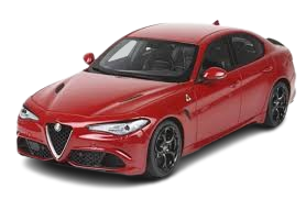 Alfa Romeo Giulia – sportieve premium sedan uit 2015 met moderne Italiaanse styling, kenmerkende Scudetto-grille en smart key-technologie met keyless entry en startfunctie.