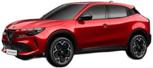 Alfa Romeo Junior – compacte elektrische crossover uit 2024 met sportieve uitstraling, LED-verlichting, digitaal interieur en moderne smart key-technologie.