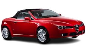 Alfa Romeo Spider – elegante cabriolet uit 2006–2010 gebaseerd op de Brera, met driedelige koplampunits, stoffen dak en smart key-technologie met keyless entry en startfunctie.
