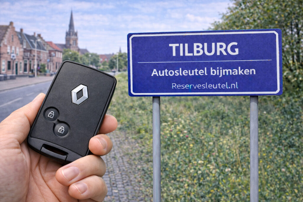 Autosleutel bijmaken in Tilburg op locatie - Reservesleutel.nl