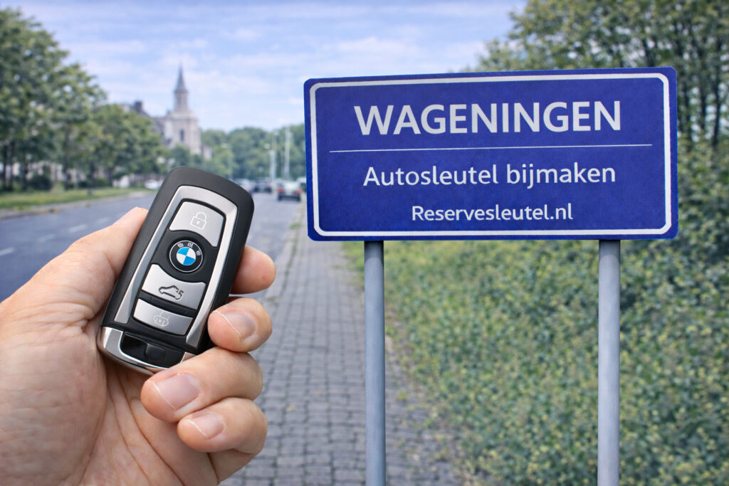 Autosleutel bijmaken in Wageningen op locatie - Reservesleutel.nl