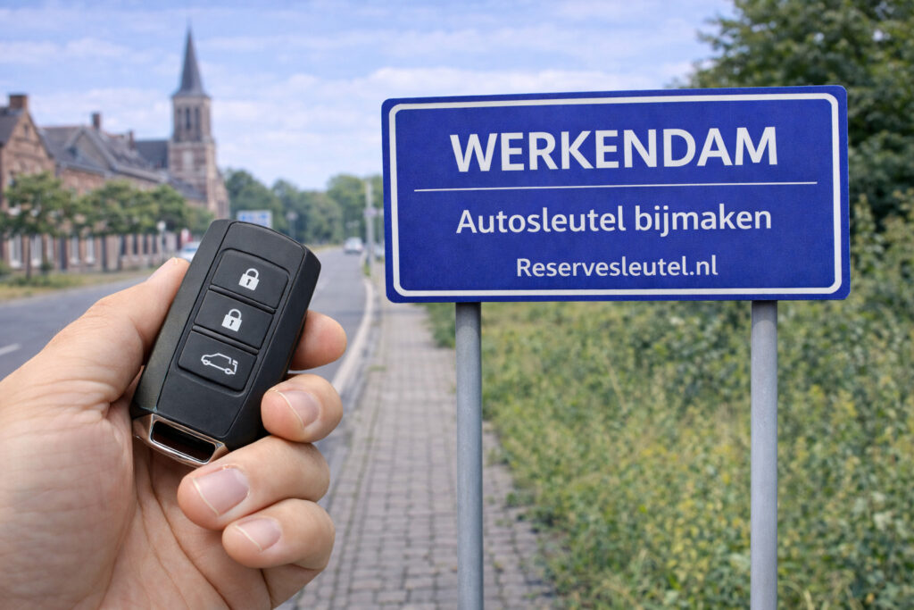 Autosleutel bijmaken in Werkendam op locatie - Reservesleutel.nl