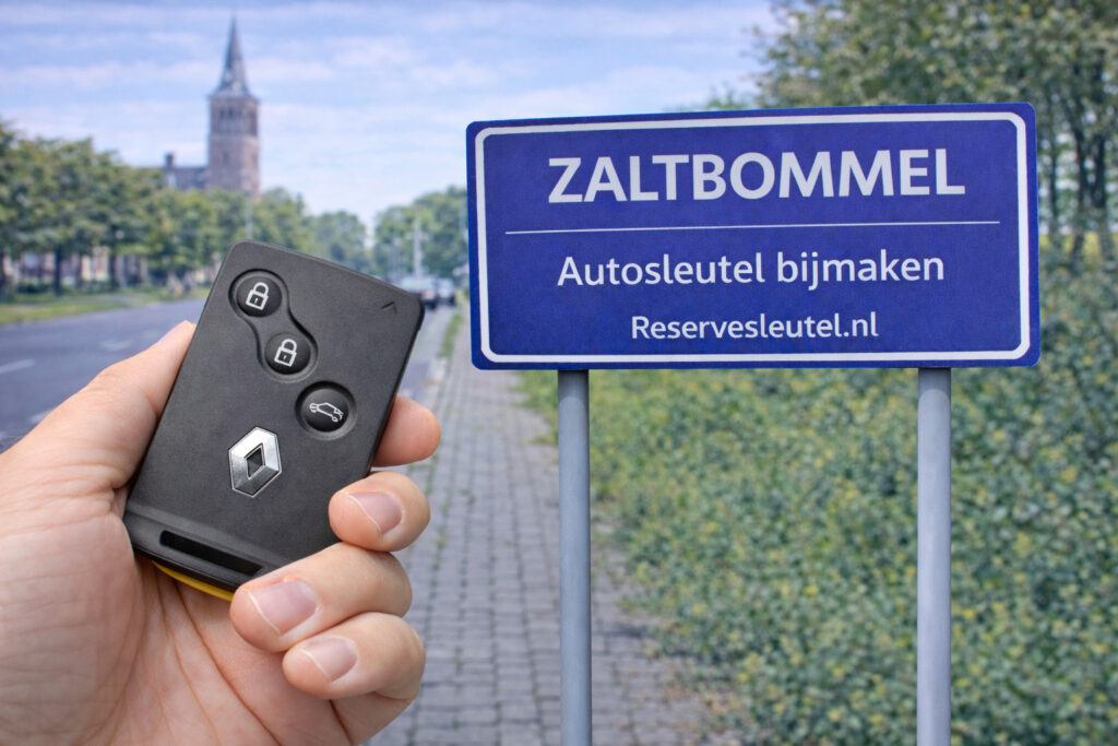Autosleutel bijmaken in Zaltbommel op locatie - Reservesleutel.nl